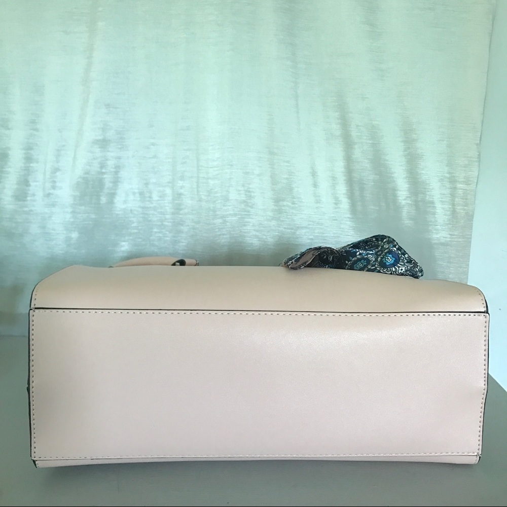 London Fog blush scarf accent satchel - Picture 5 of 8